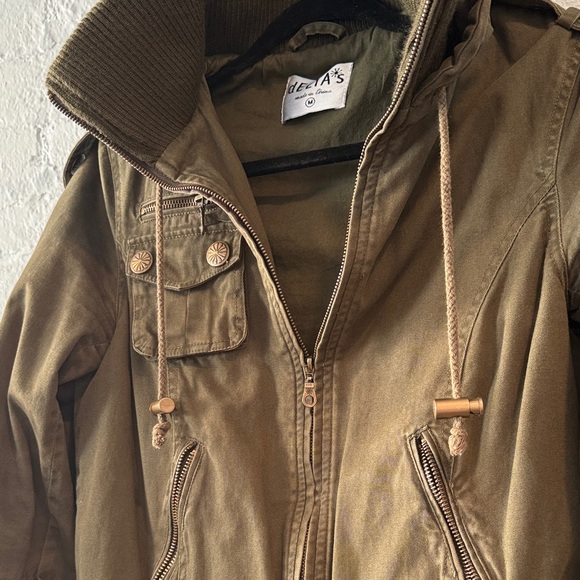 Olive Green Bomber Jacket - Picture 2 of 7